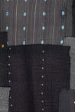 Woven Ikat & Frayed Patch Kantha Simple Jacket