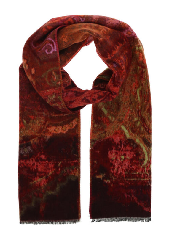 Distressed Paisley Scarf