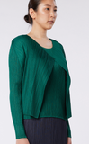 Monthly Colors March Cardigan Deep Green