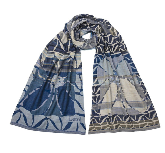 Indigo Off White Chambray Navy Khaki
