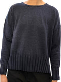 Rib Cotton Crewneck Sweater