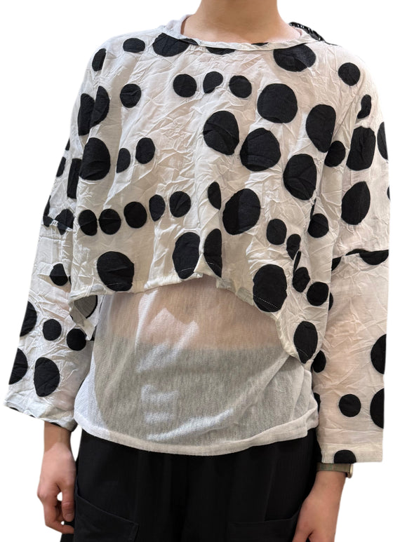 Felted Dot Crop Top