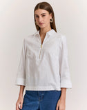 Leaf Motif Jacquard Shirt