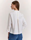 Leaf Motif Jacquard Shirt