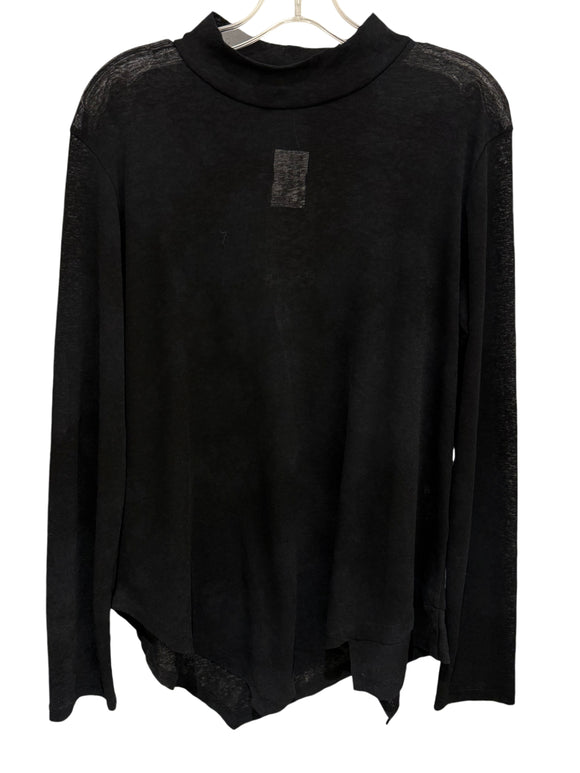 Black Basic Mock Neck