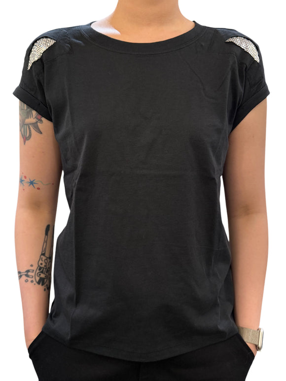 Silver Shoulder Tee