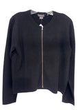 Zip Front Cashmere Cardigan
