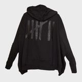 Print Wide Short Sweat Top