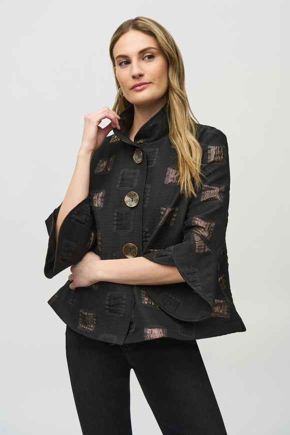 Abstract  Button Front Jacket