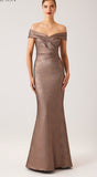 Metallic Jacquard Gown