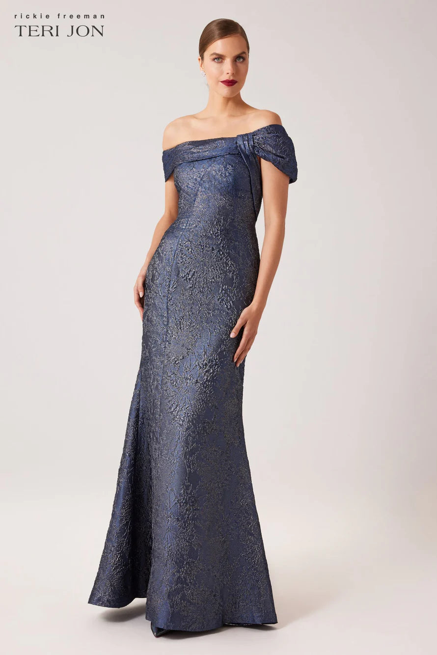 Jacquard Evening Gown Betsy Jenney Jacquard Evening Gown Betsy Jenney