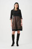 Jacquard Memory & Silky Knit cocoon Dress Style