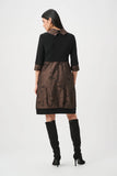 Jacquard Memory & Silky Knit cocoon Dress Style