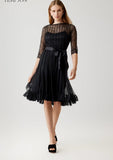 Short Strap Black Dress