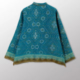 VINTAGE COTTON KANTHA KAFTAN JACKET SHORT