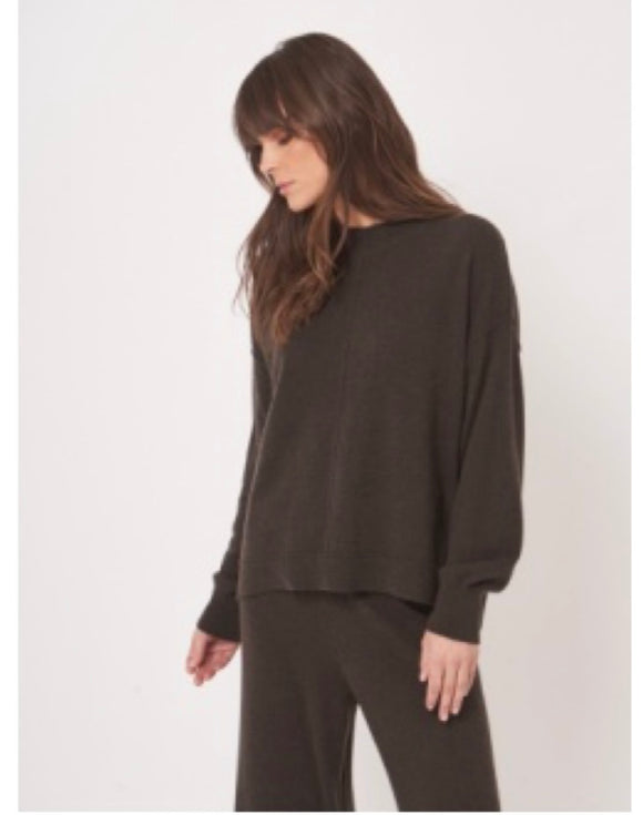 Mock Neck Cashmere Sweater