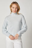Jersey Mock Neck Sweater