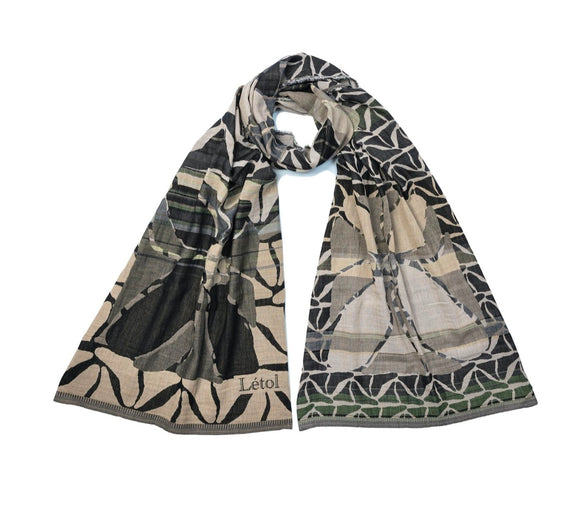 Black Grey Oatmeal Silver Brass Green