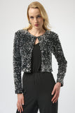 Sequined Crop Jacket