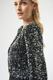 Sequined Crop Jacket