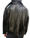 Cropped Black Patent Jacket