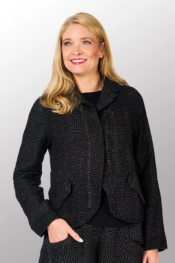 Muji Patch Kantha Cropped Jacket