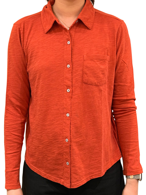Button Front Shirt W/Collar