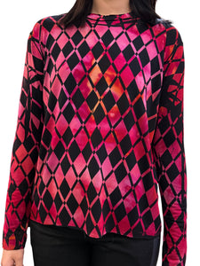 Argyle Cozy Top