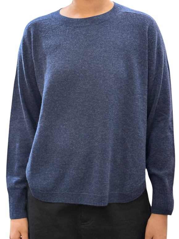 Curve Hem Cashmere Sweater