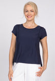 Navy Cap Sleeve Tee