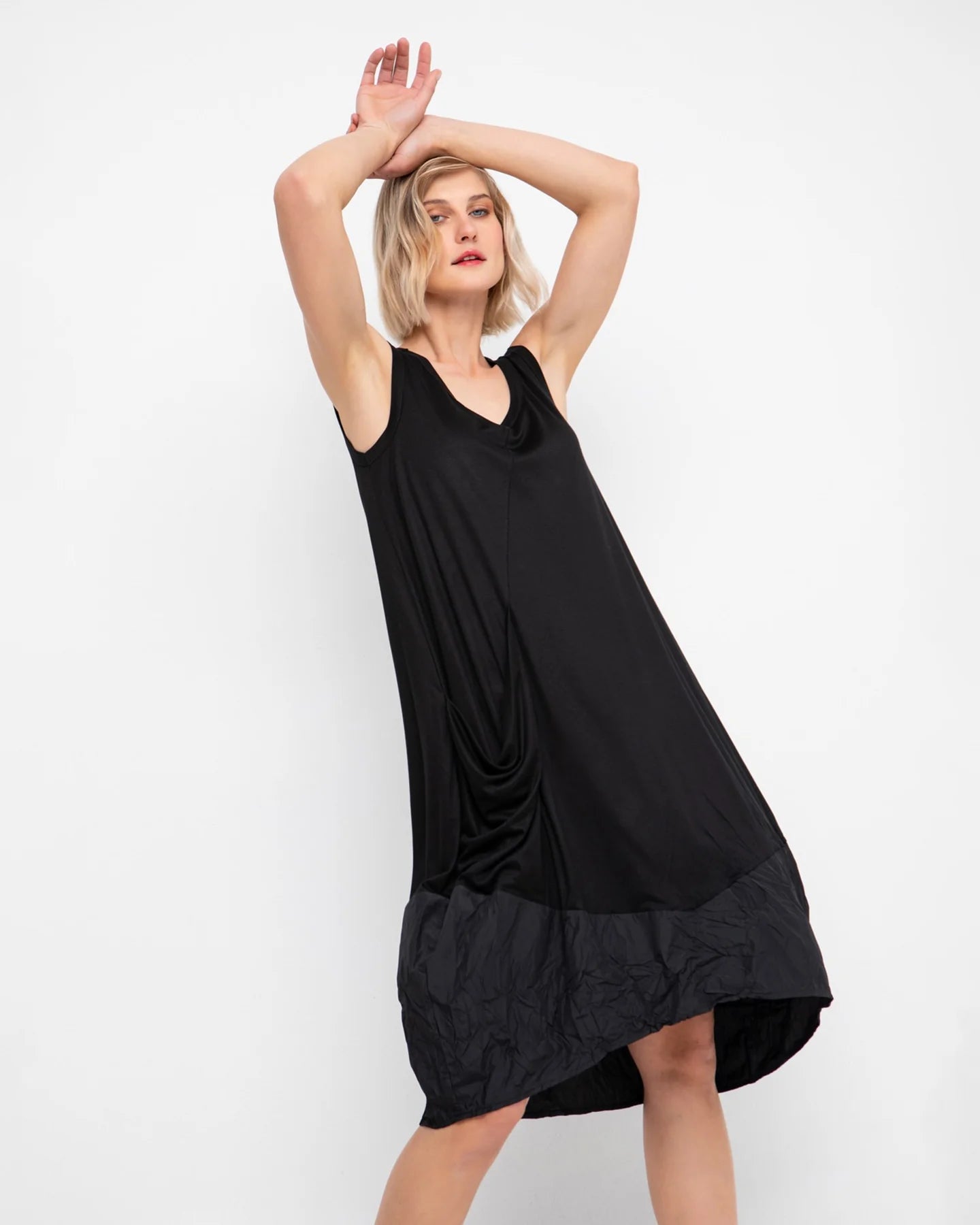 Black Parachute Dress – Betsy Jenney