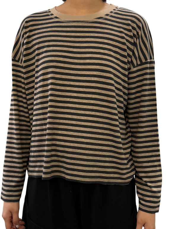 L/S Drop Shoulder Boxy Crew Tee