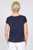 Navy Cap Sleeve Tee