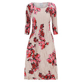 3/4 Sleeve Smash Pocket Dress