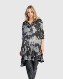 Cloud Dye Crush Ruffle Tunic