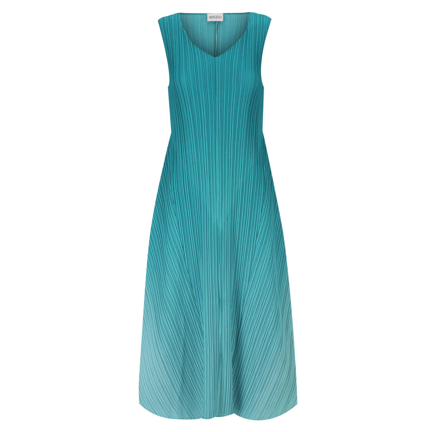 open lace back dress Alquema Shimmer Button Up Pleated Dress main image 1