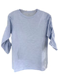 RUCHED SLEEVE TEE
