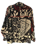 Big Printed Patch with Ombre Backing Kantha Short Jacket