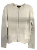 Zip Front Cashmere Cardigan