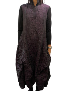 Athan Dress in Eggplant