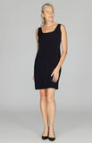 Scoop Neck Silk Dress