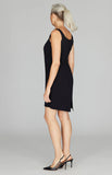 Scoop Neck Silk Dress