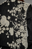 Black Jacket With Embroidered Flowers