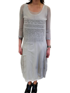 Gray Print  Dress