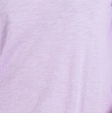 Boxy Tee With Rib Neck Trim