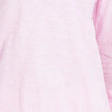 Boxy Tee With Rib Neck Trim