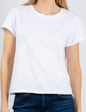 Boxy Tee With Rib Neck Trim