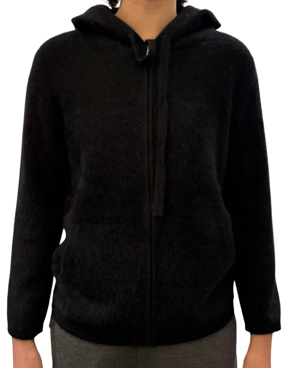 Zip Up Raccoon Sweater