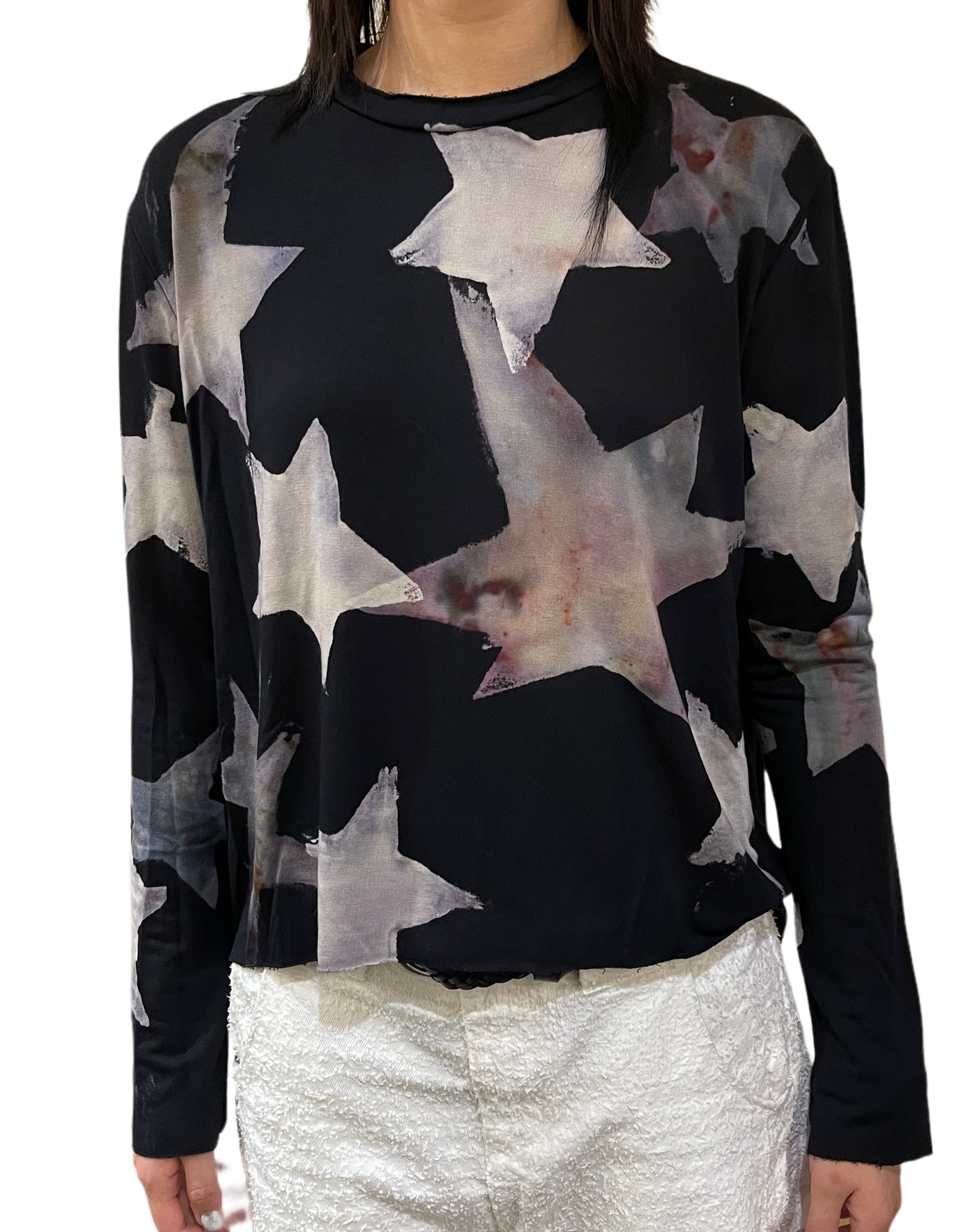 Heyne Bogut 2024 dip dyed distressed ombré sweater size medium