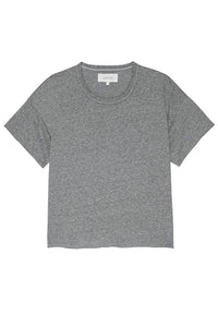 Crop Tee in Heather Gray